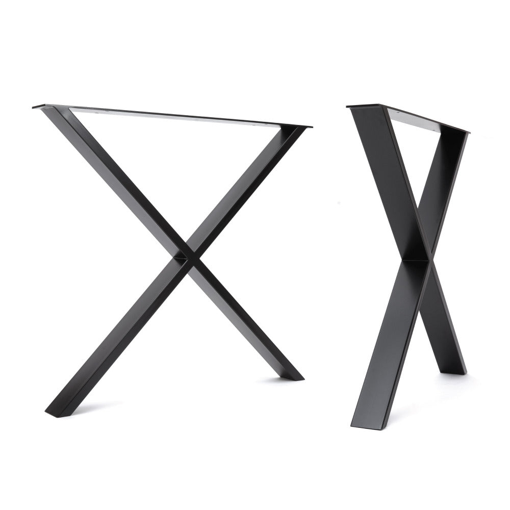 Cross shape box section industrial steel legs