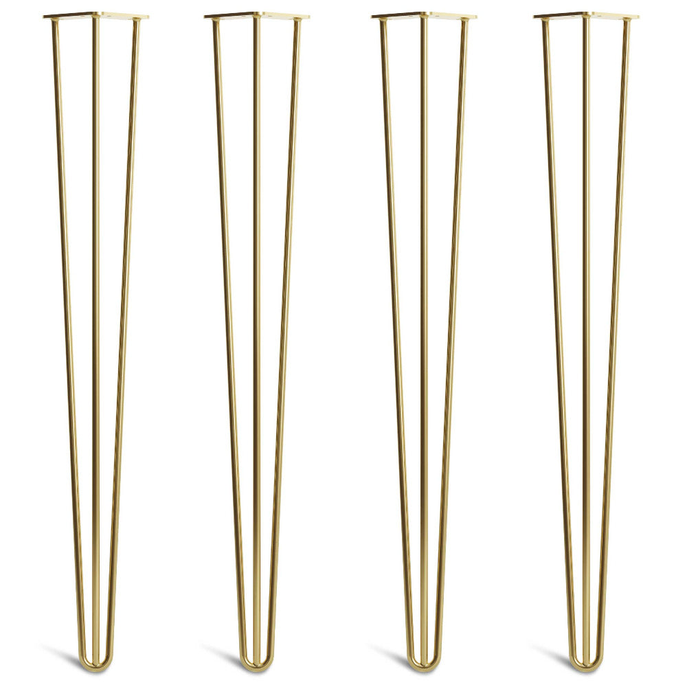 Brass legs for 86cm 34inch hairpin legs 3 rod