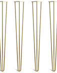 Brass legs for 86cm 34inch hairpin legs 3 rod