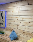 Smooth scaffold board cladding for new and clean effect