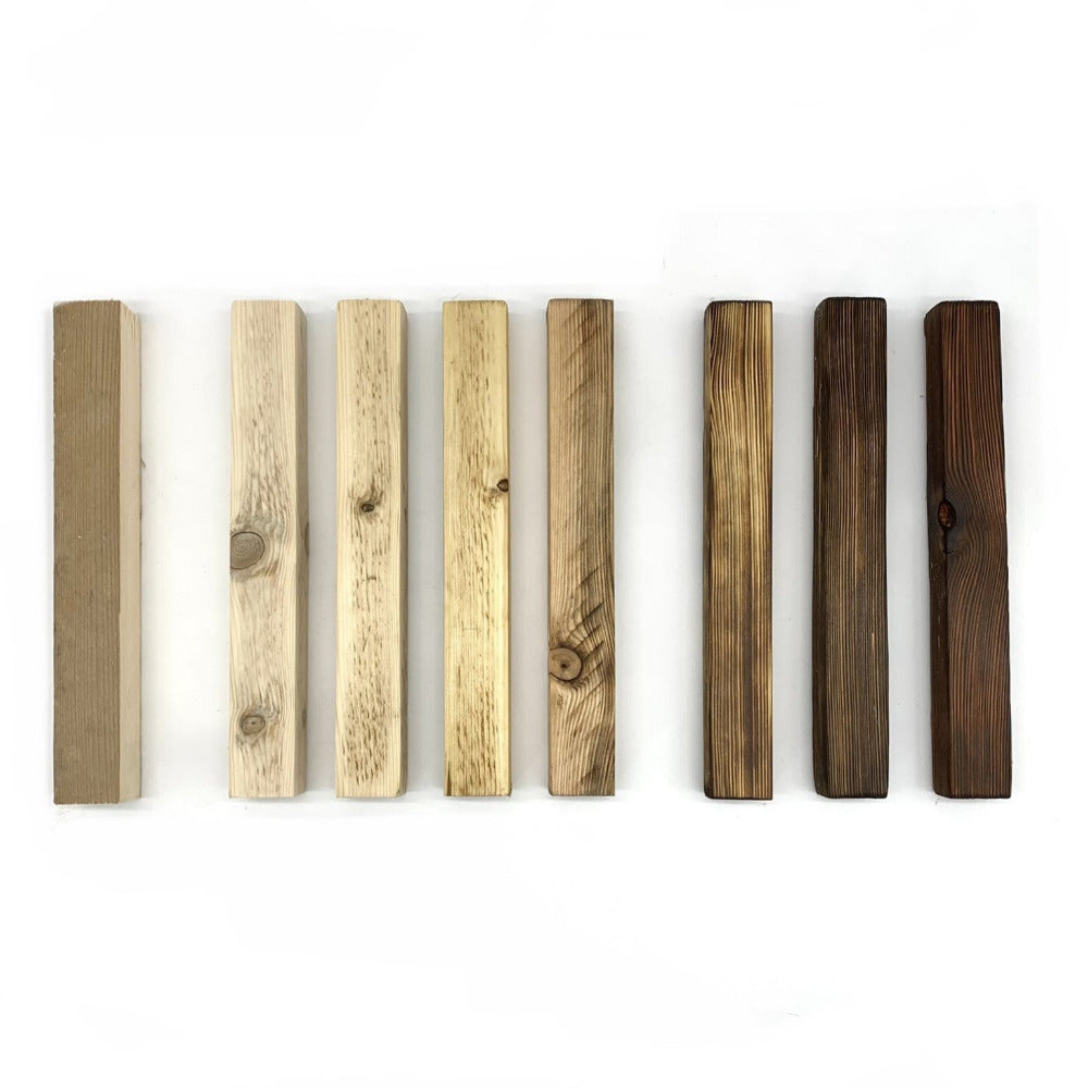 Pallet wood cladding batten samples