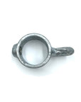 Circular bracket for metal tubes with a clip