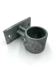Steel bracket to attach pole vertically to wall