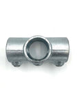 Four way midpoint corner cross for scaffold tubes