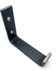 Half Size rustic raw steel bracket for reclaimed scaffold boards