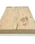 Rouch and ready scaffold board sample with cement and paint on