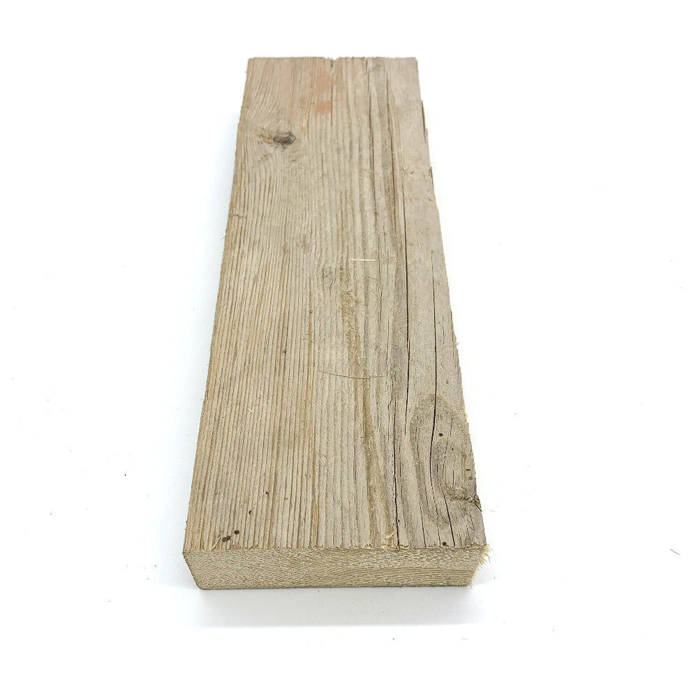 Raw and unfinished scaffold board ripped to a narrower width