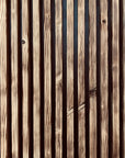 Battten sized reclaimed timber with black background