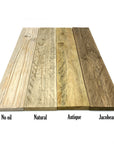 Oil and finish options for pallet wood to enhance the colour and greain