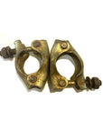 Twisting adjustable pole joiner for scaffold tubes