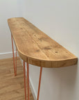 Side board from reclaimed timber scaffold boards
