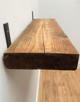 Chunky additional width scaffold board made in to a shelf