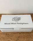 Wood Wool Firelighters from The Scaff shop in a box