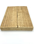Sample of scaffiold board cladding, oiled and sanded