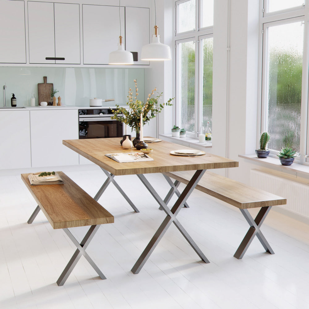 Heavy duty X Frame table and bench legs