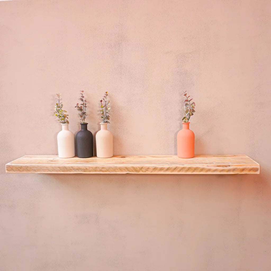 How to install a floating wooden shelf