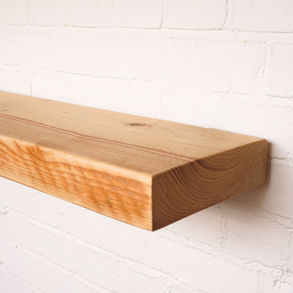 Chunky scaffold boards with a natural finish