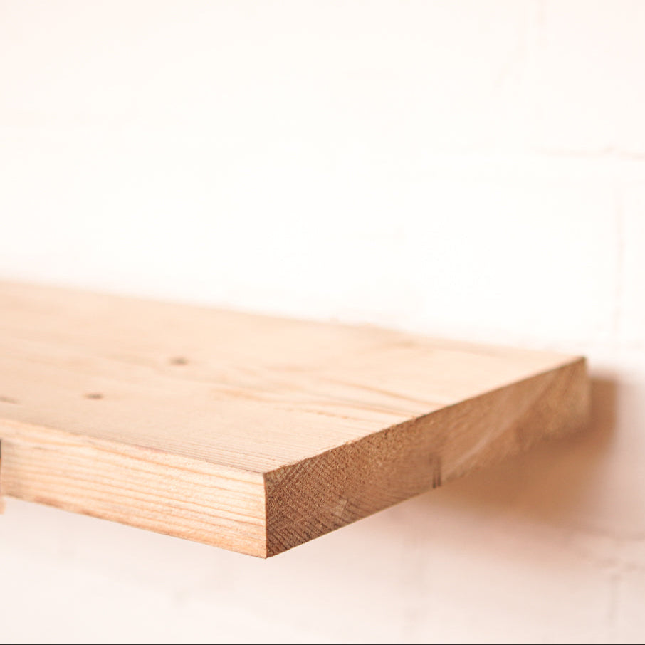 Showcasing a planed scaffold board