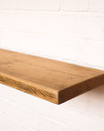 Reclaimed scaffold board sanded with antique danish oil 
