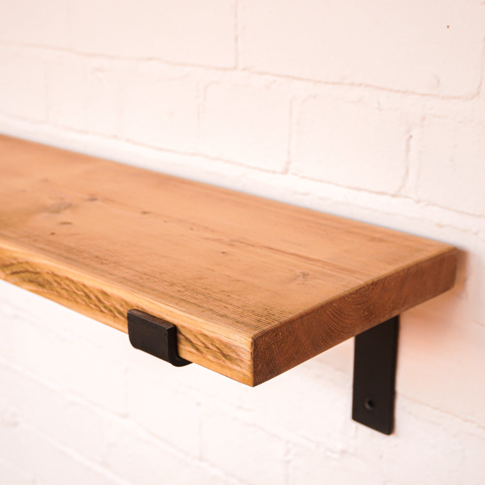 Antique wooden shelving