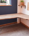 Right handed wooden corner desk
