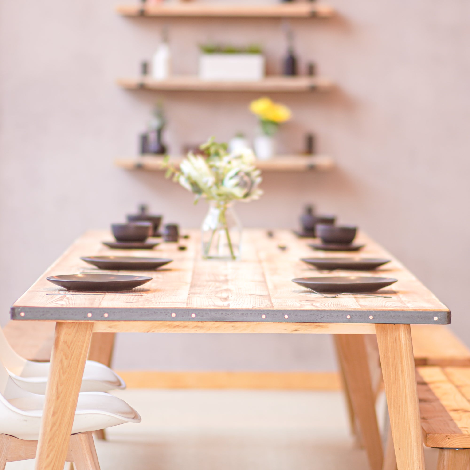 Our Scaffold Board Dining Table