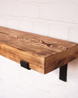 New Chunky Wooden Shelf Kit (225mm width) - Propped Bracket