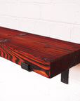 Reclaimed Rustic Chunky Wooden Shelf Kit (225mm width) - Propped Bracket