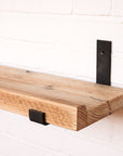 Reclaimed Rustic Wooden Picture Shelf Kit (225mm width) - Hanging Bracket