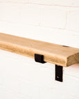 Reclaimed Rustic Narrow Picture Shelf Kit (110mm width) - Propped Bracket