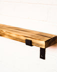 Reclaimed Rustic Narrow Picture Shelf Kit (110mm width) - Propped Bracket