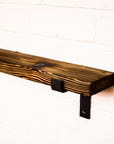 Reclaimed Rustic Narrow Picture Shelf Kit (110mm width) - Propped Bracket