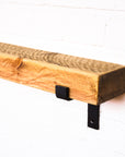Reclaimed Rustic Chunky Narrow Shelf Kit (110mm width) - Propped Bracket