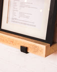 Reclaimed Rustic Narrow Picture Shelf Kit (110mm width) - Hanging Bracket