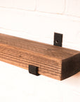 Reclaimed Rustic Chunky Narrow Shelf Kit (110mm width) - Hanging Bracket
