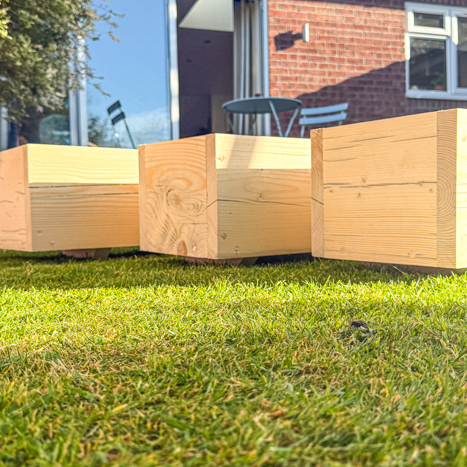 Natural garden planters