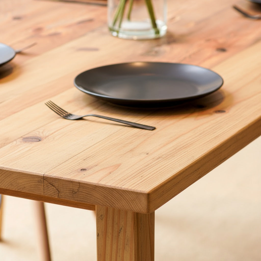 Natural Rustic dining table colour