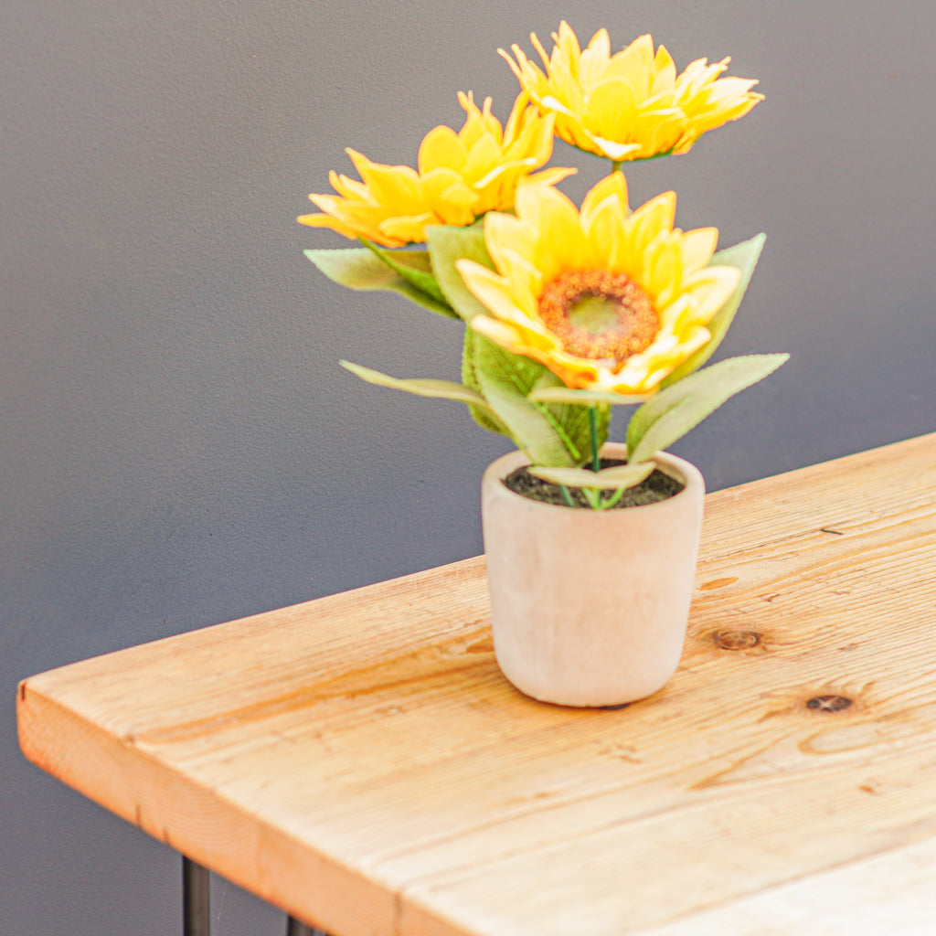 Natural finish handmade wooden desk