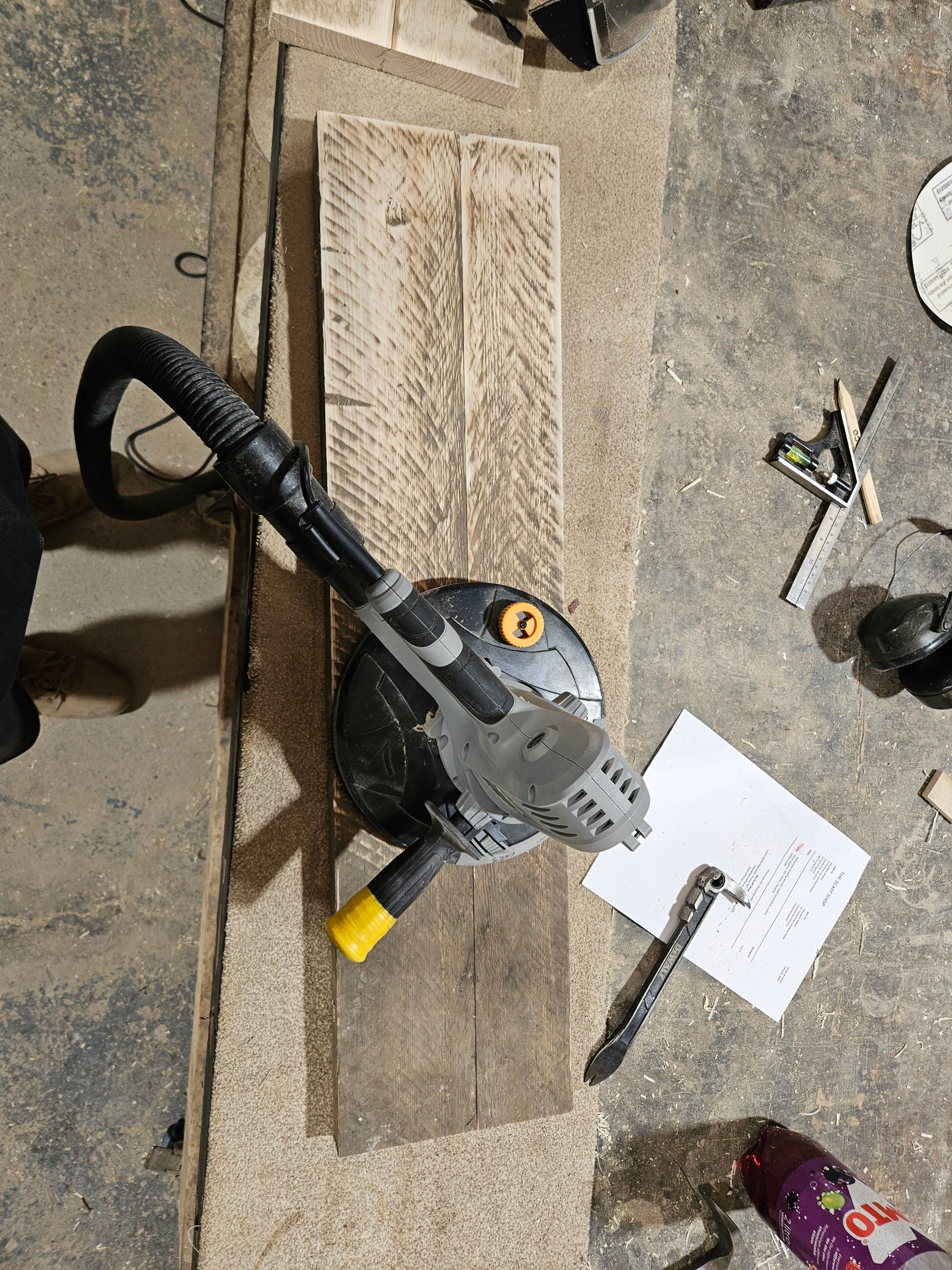 Unsanded to sanded process