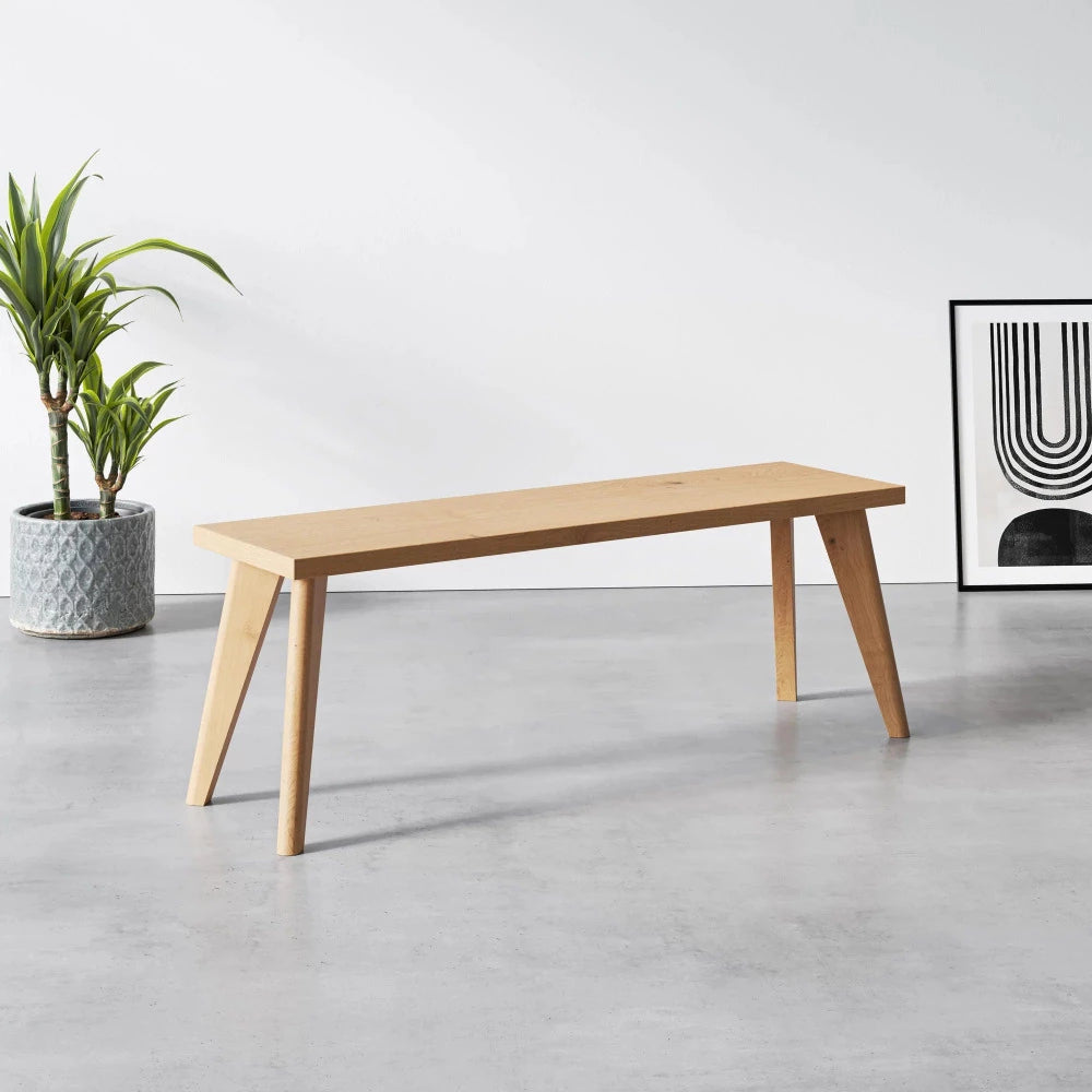 Designer oak legs for wooden table or bench
