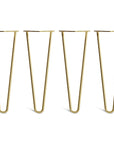 35cm 14inch hairpin legs in brass colour