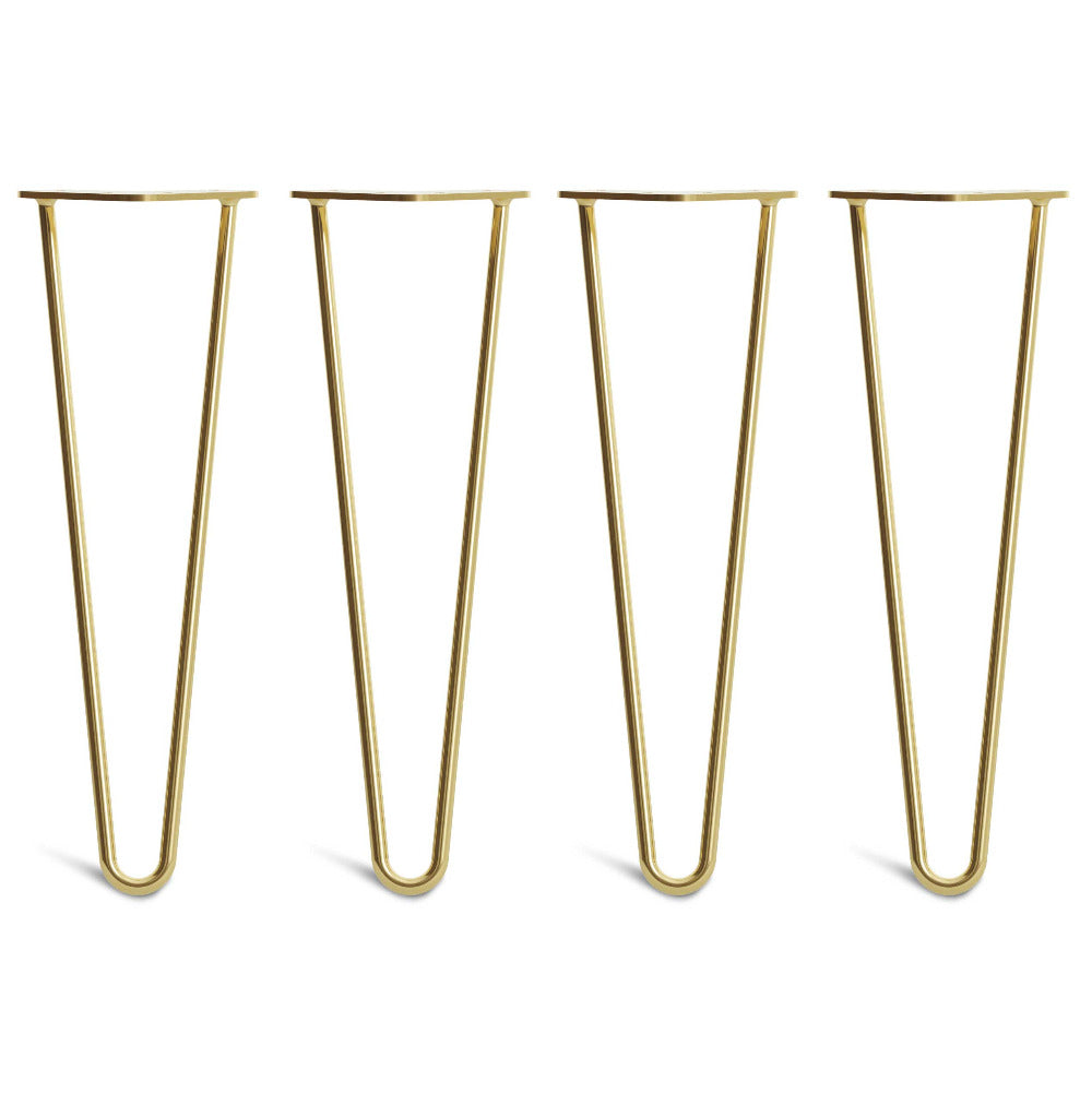 40cm 16inch hairpin legs in brass colour