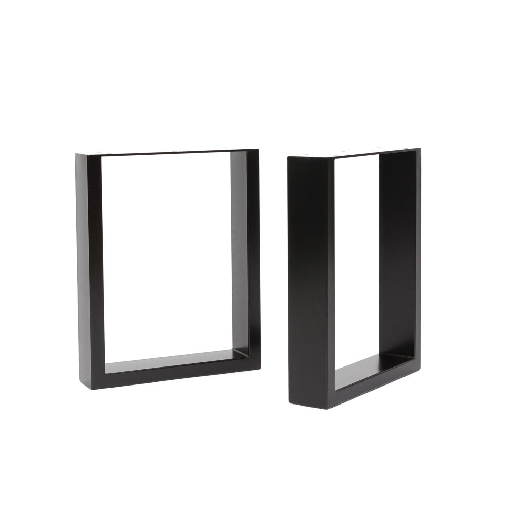 Table Legs in Black Box Section Steel