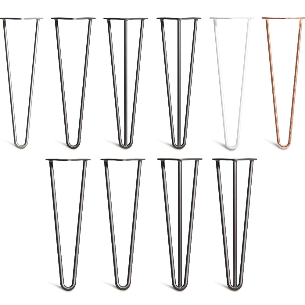 40cm 16inch hairpin legs in 2 rod or 3 rod designs