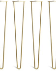 71cm 28inch hairpin legs in brass colour