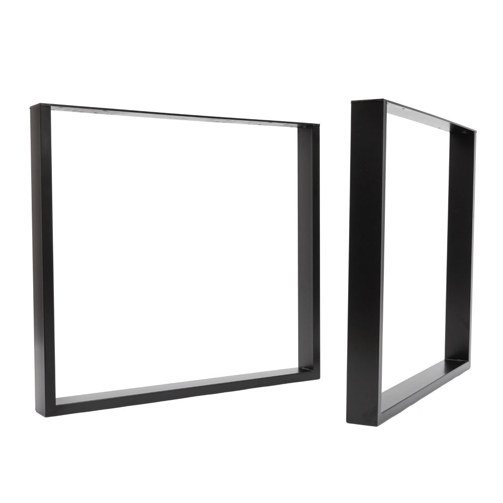 Square Steel Chunky Table Legs in black