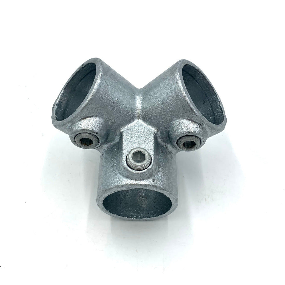 3 way metal tube clamp for steel poles