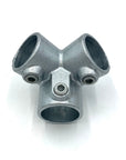 3 way metal tube clamp for steel poles