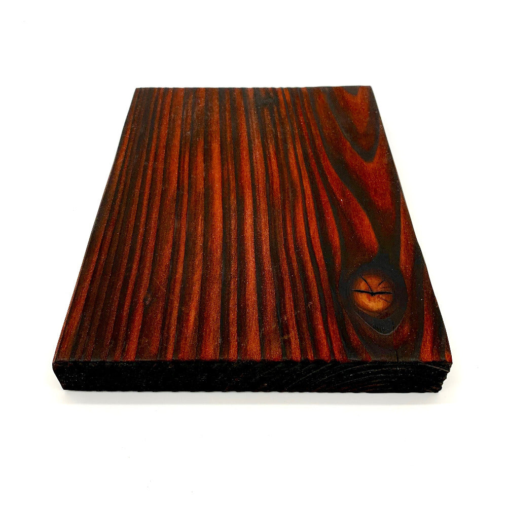 Red dyed kiln dried scafford board, to give a stunning visual effect