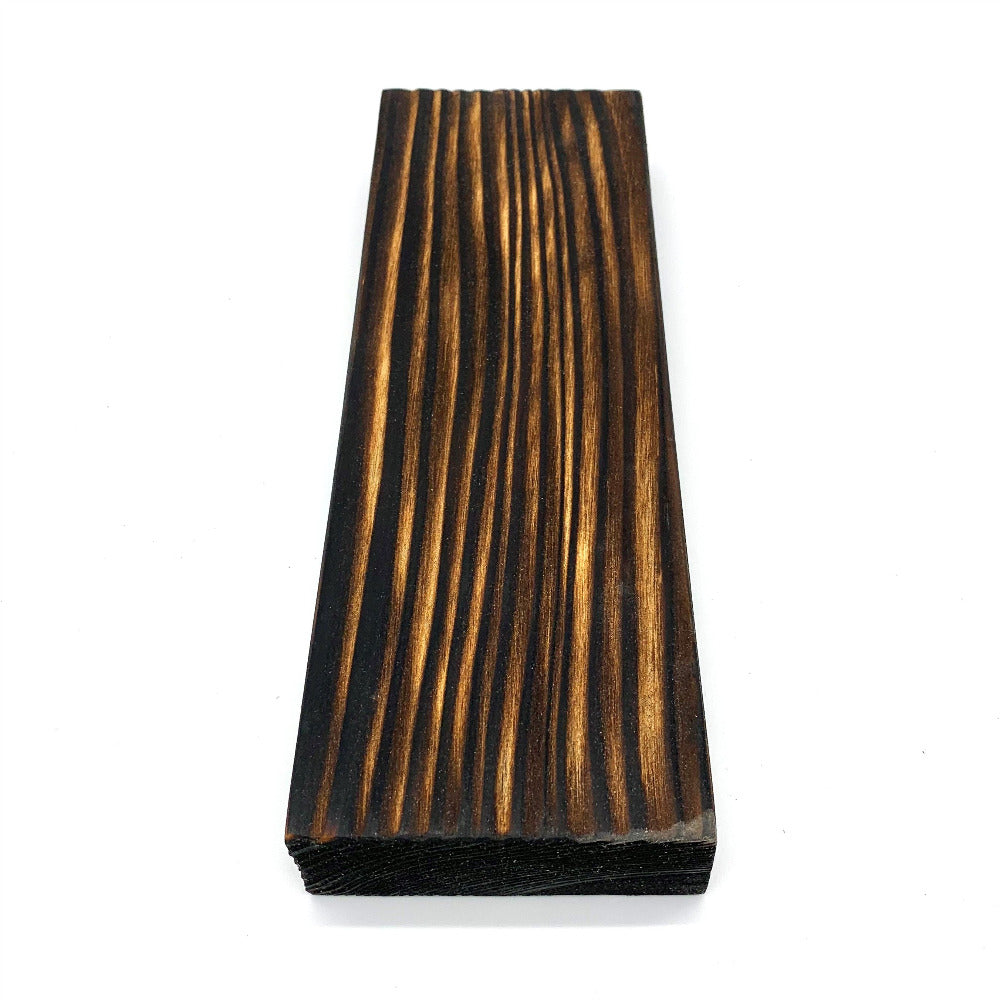 Charred and oiled narrowed new scaffold board